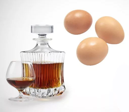 Яйца с коньяком для волос